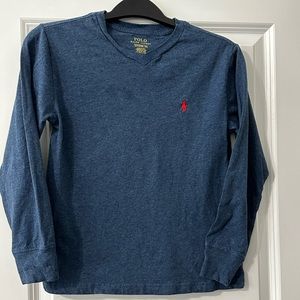 Polo Ralph Lauren Boys Long sleeve V neck tee shirt